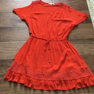 Heartloom Dresses - Bright orange fully lined at the bottom dress Heartloom Dresses - Bright orange fully lined at the bottom dress